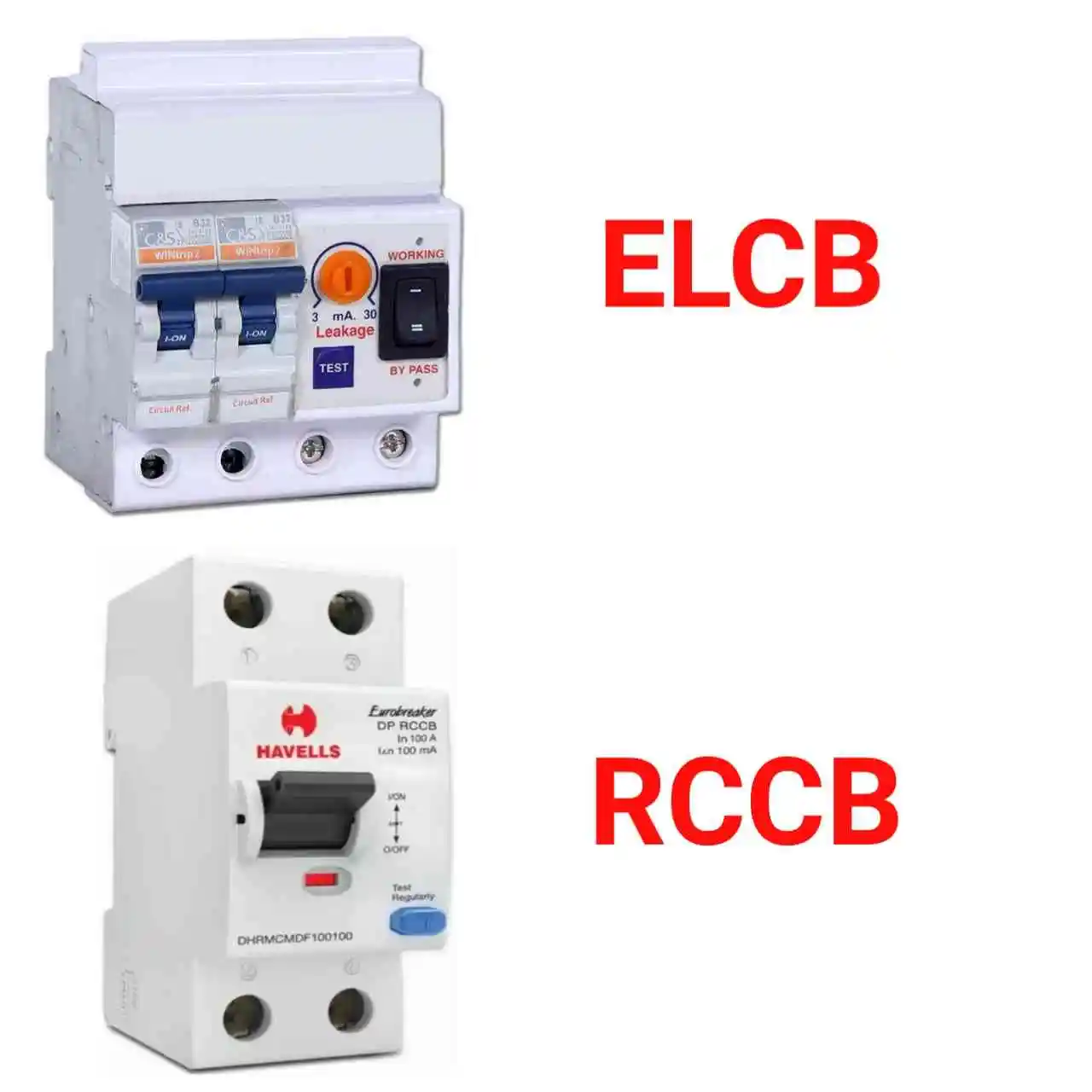 Elcb और Rccb में क्या अंतर है?